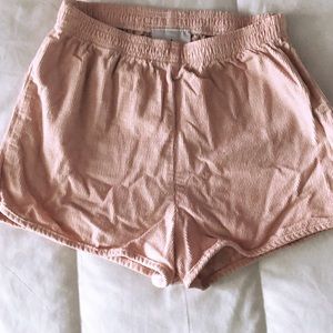 Light pink Corduroy shorts from American Apparel